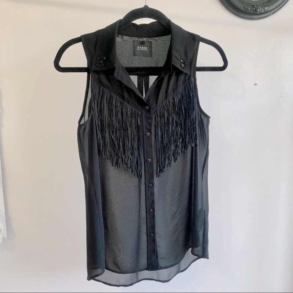 Elegant see through GUESS blouse